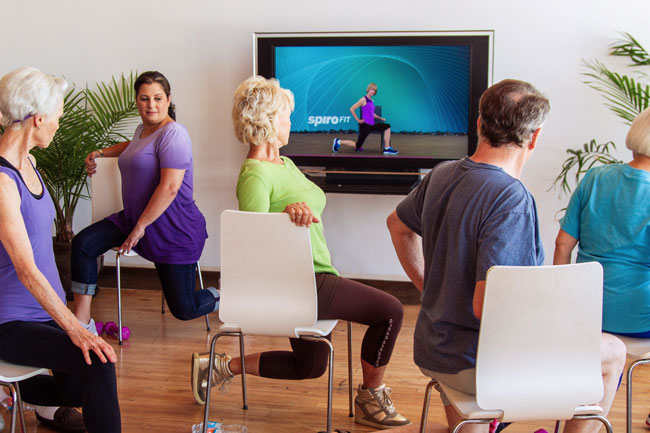 Senior fitness on-demand