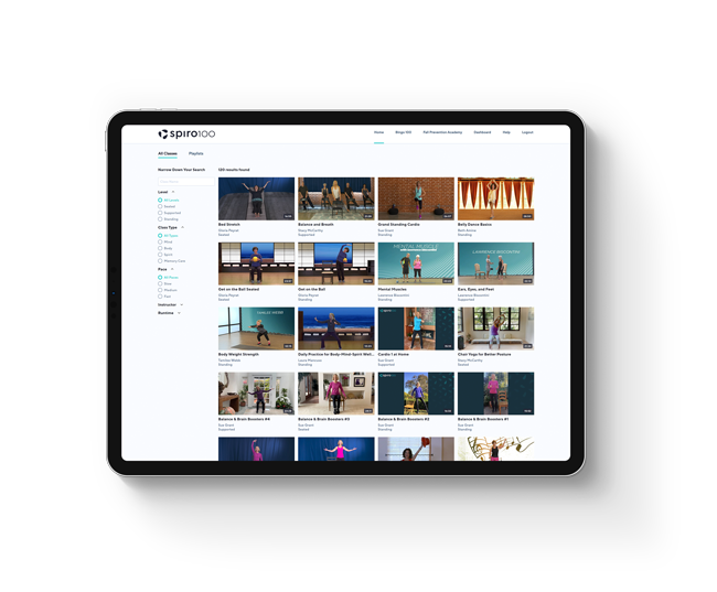 Spiro100 on the iPad
